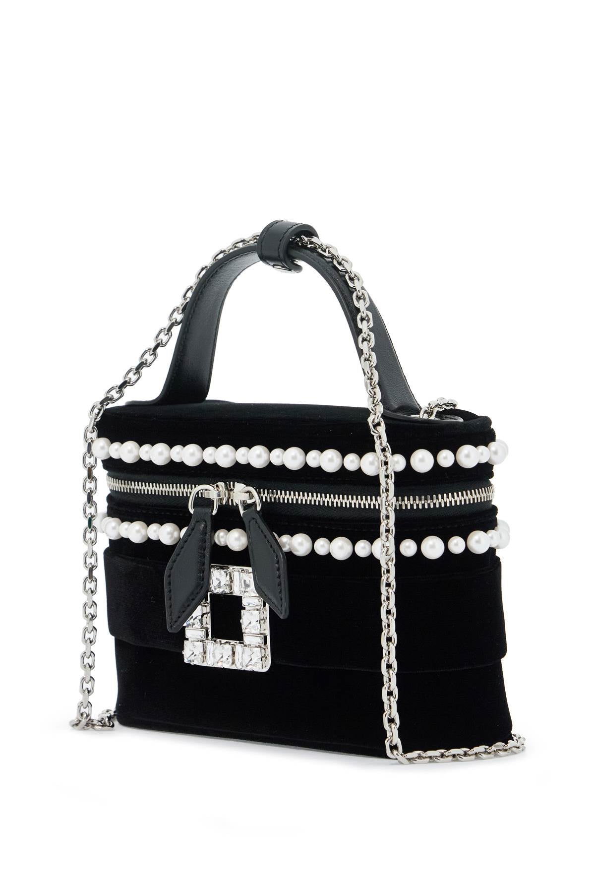 ROGER VIVIER "micro vanity bag with rhinestone