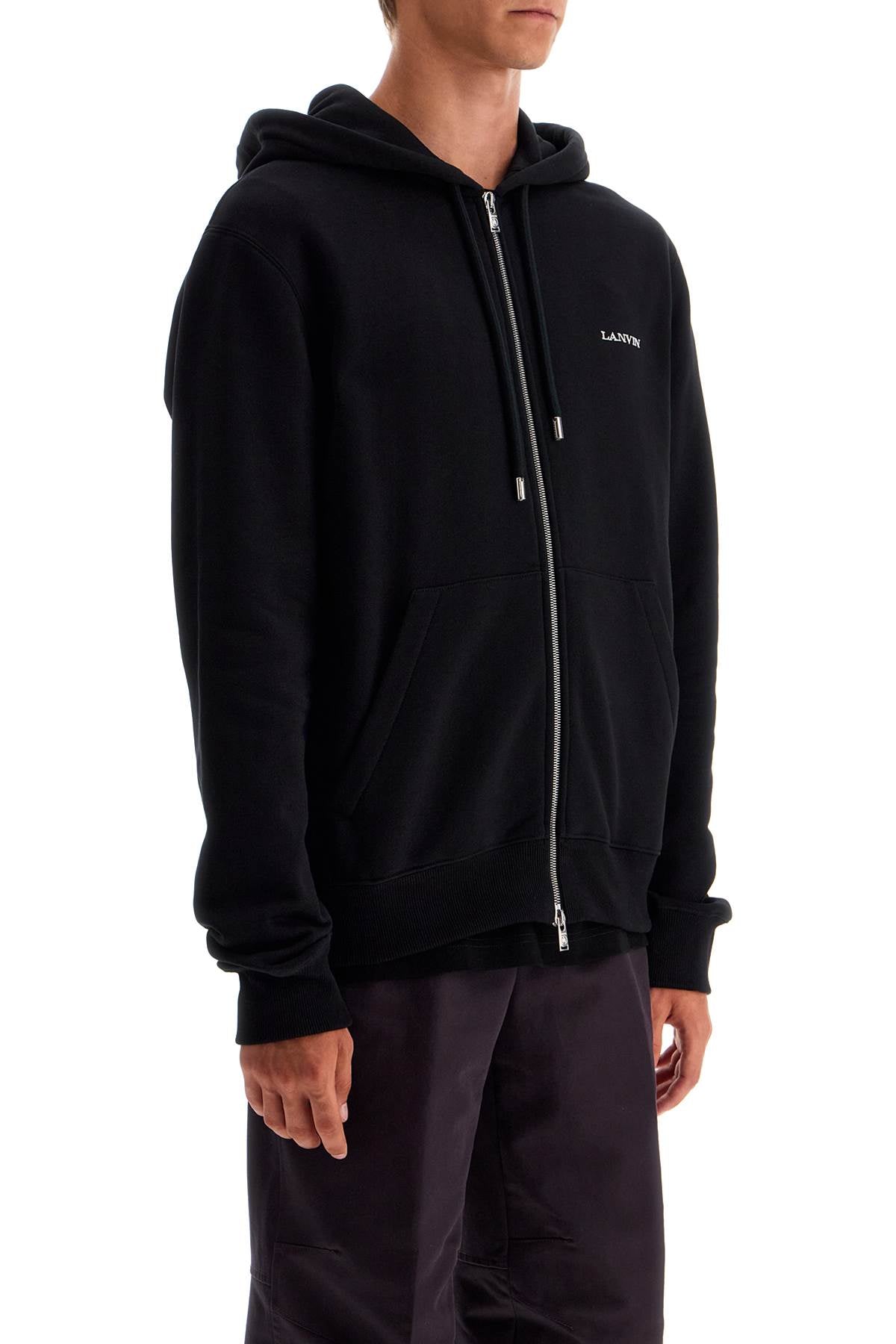 LANVIN hooded sweatshirt with zipper