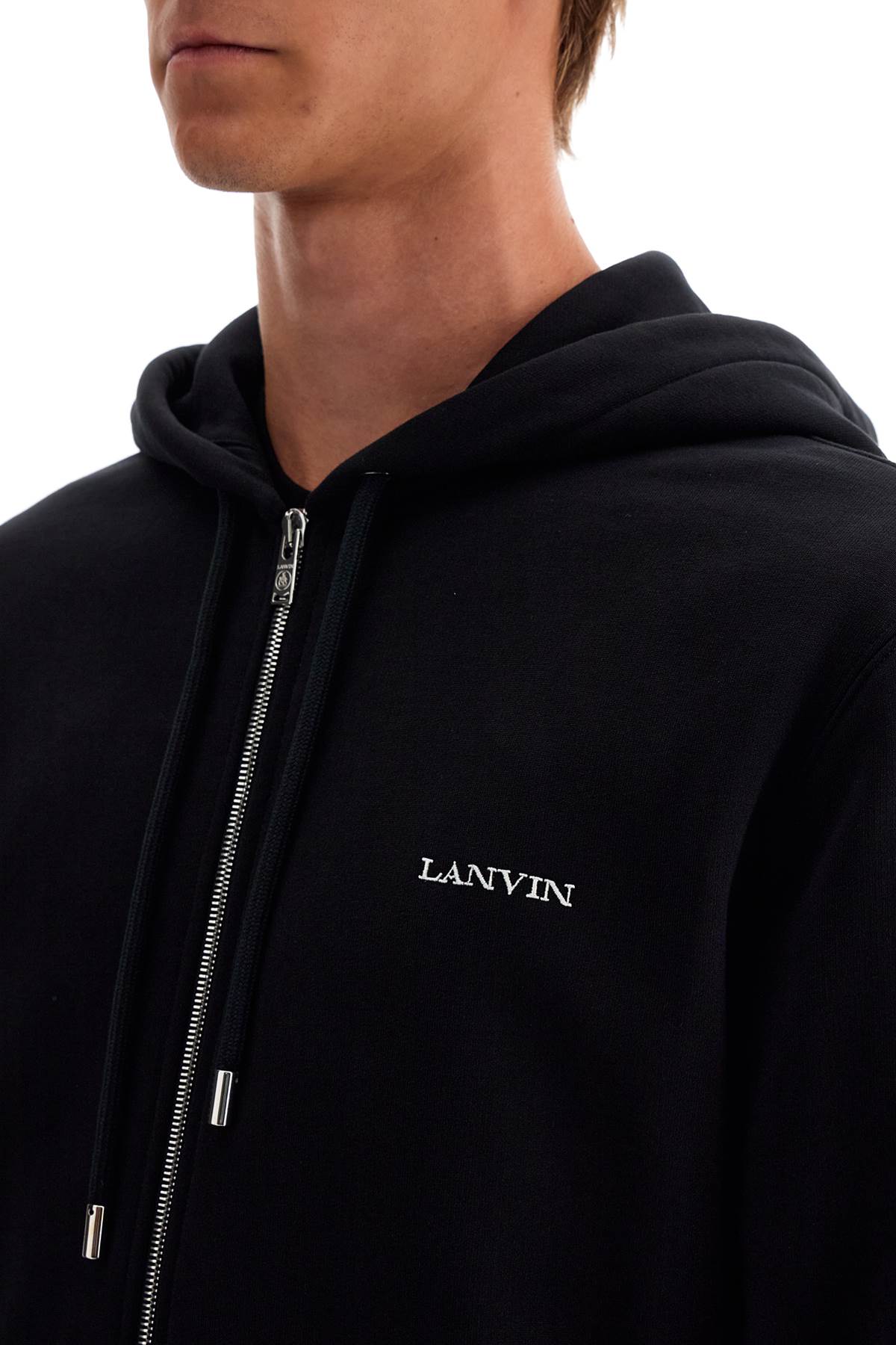 LANVIN hooded sweatshirt with zipper