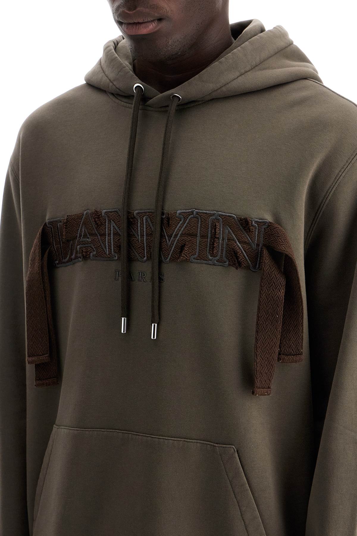 LANVIN hooded curb sweat