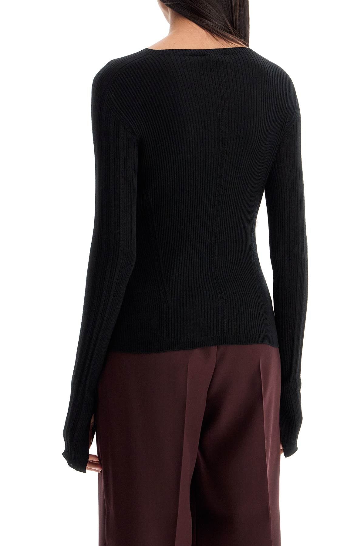 LANVIN ribbed crewneck sweater