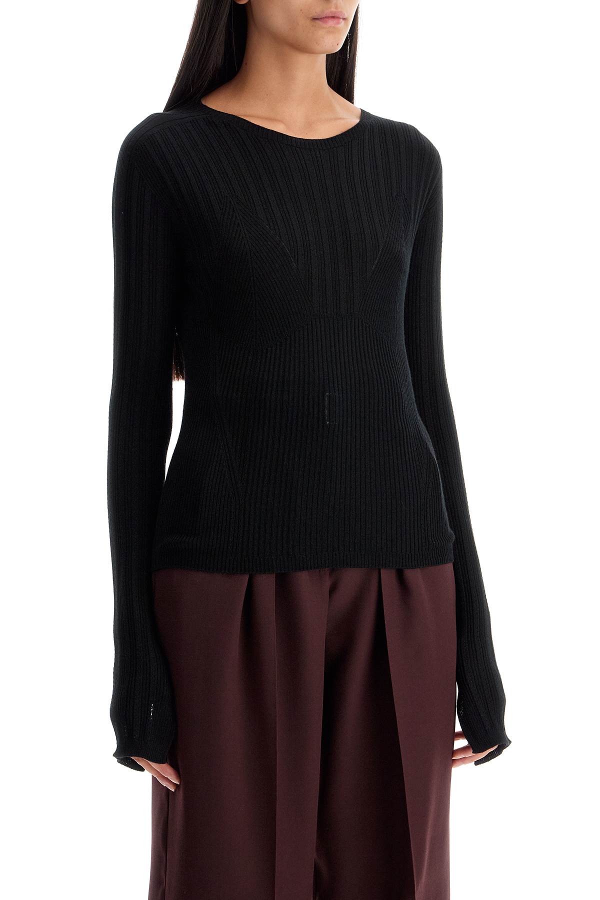 LANVIN ribbed crewneck sweater