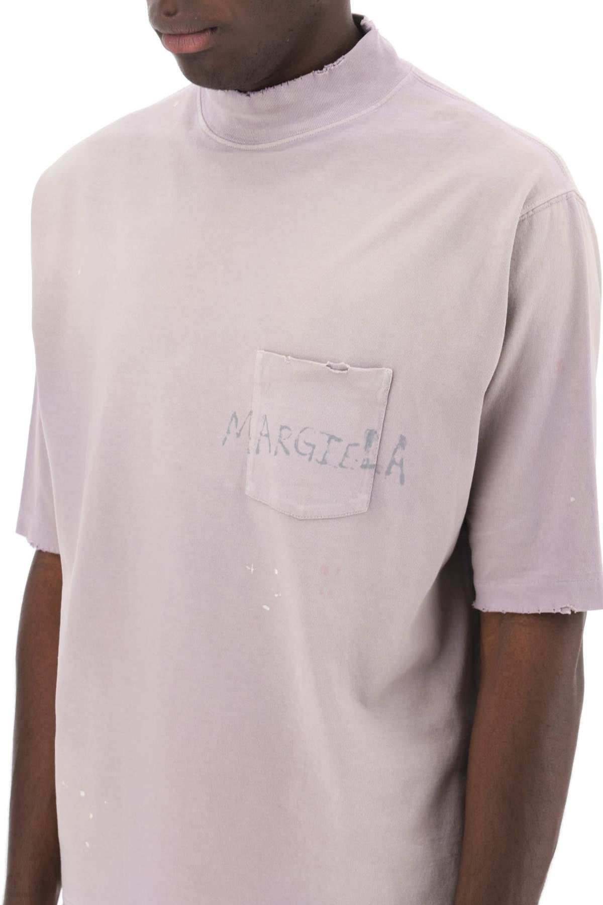 MAISON MARGIELA handwritten logo t-shirt with written text