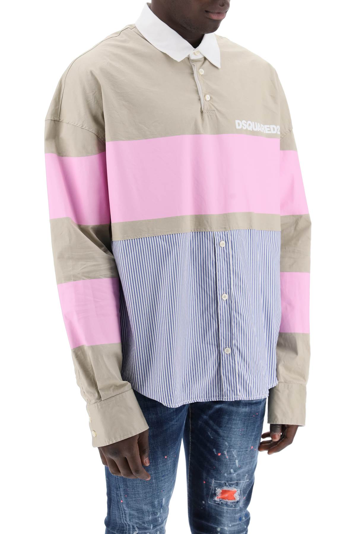 DSQUARED2 oversized hybrid shirt