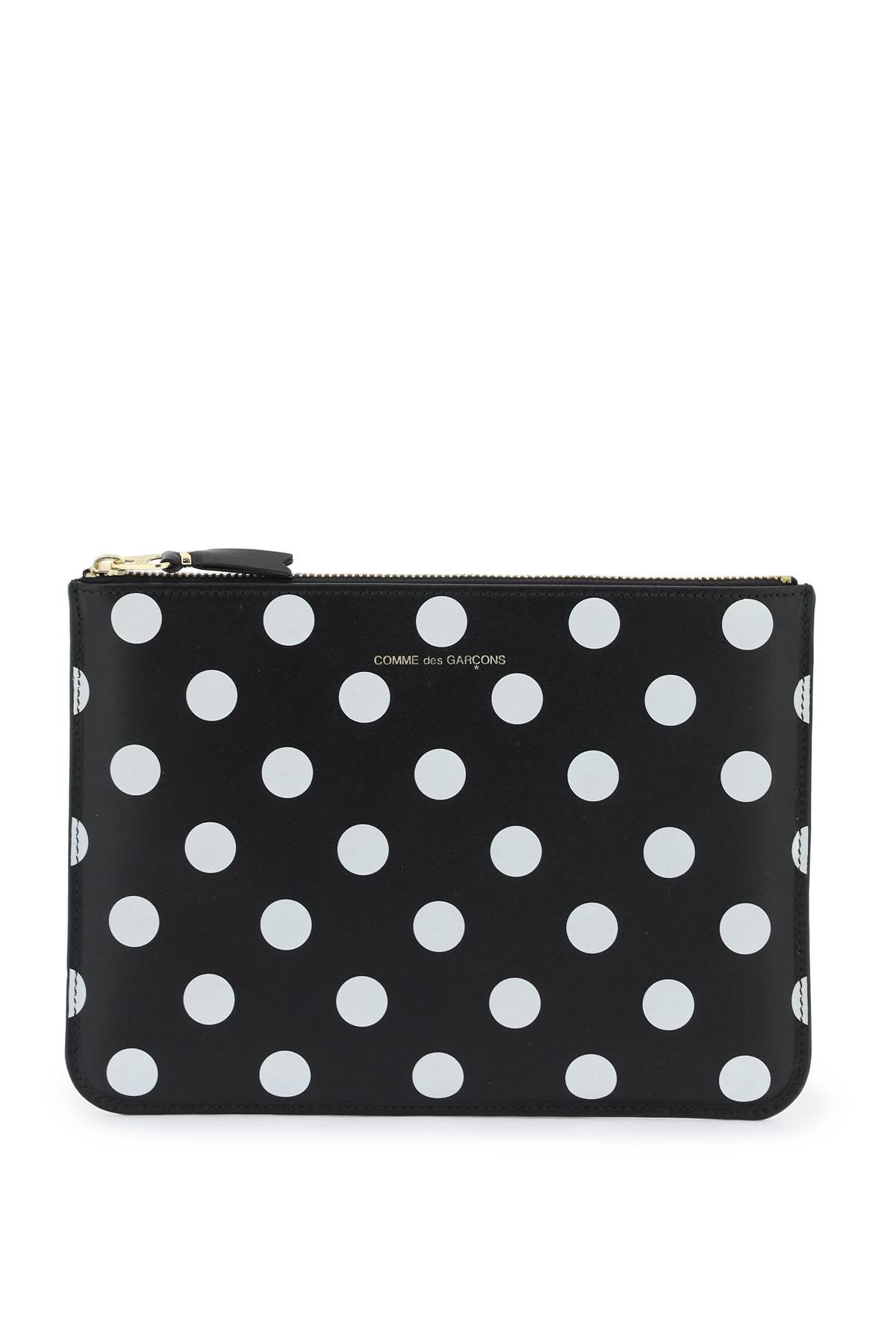 COMME DES GARCONS WALLET polka dots pouch