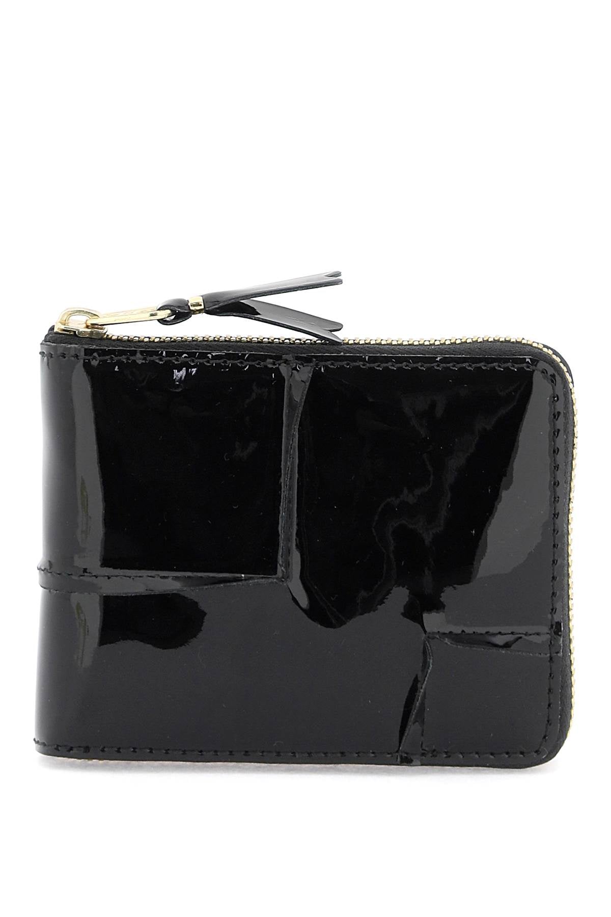 COMME DES GARCONS WALLET zip around patent leather wallet with zipper