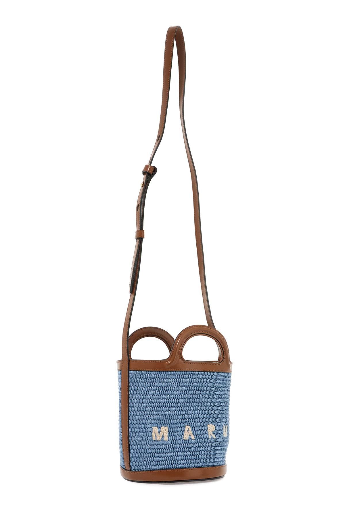 MARNI raffia tropicalia bucket bag