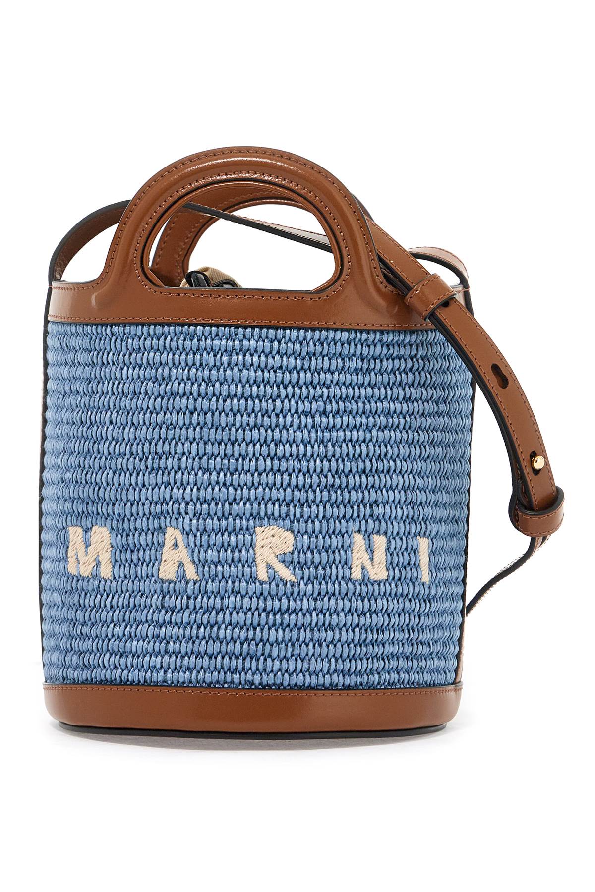 MARNI raffia tropicalia bucket bag