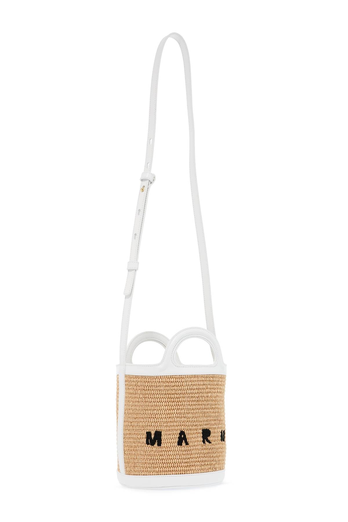 MARNI raffia tropicalia bucket bag