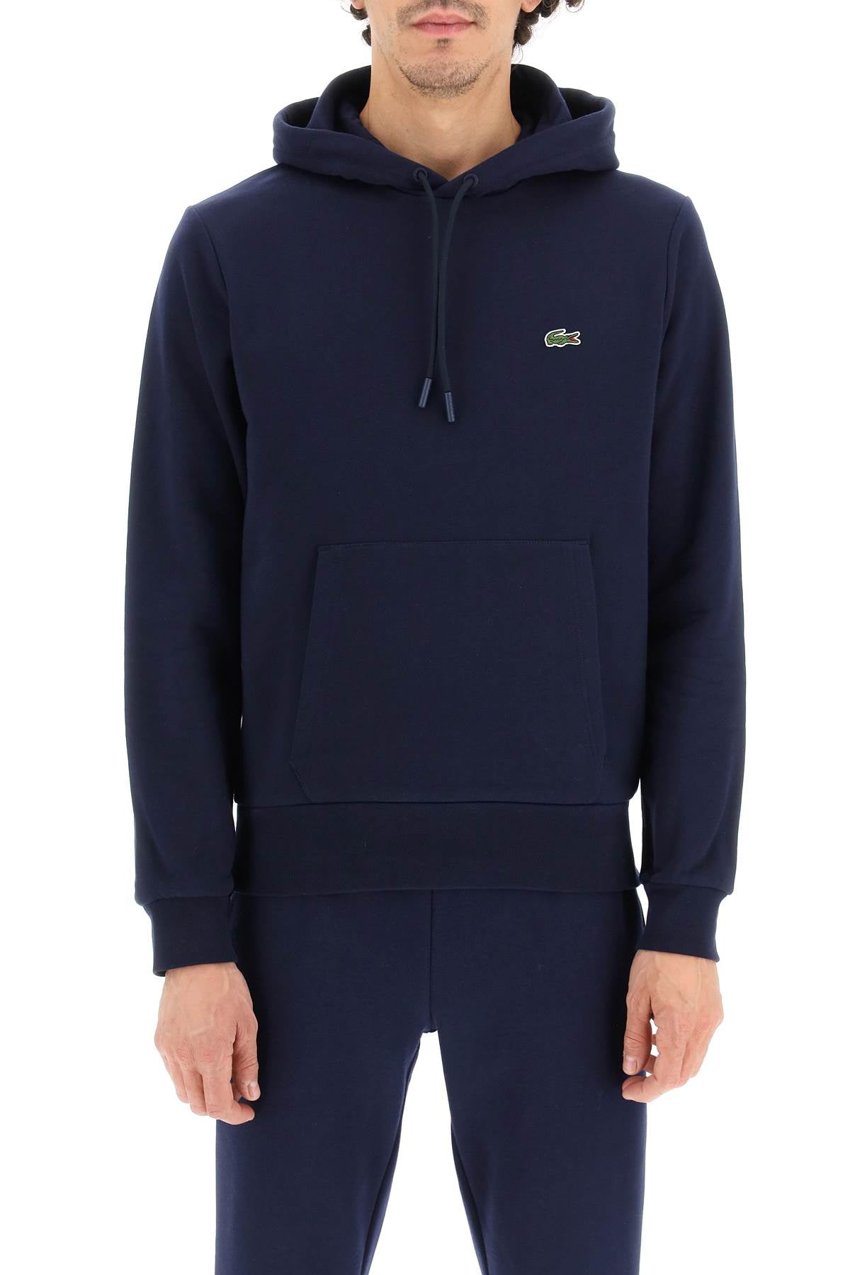 LACOSTE hoodie with logo patch