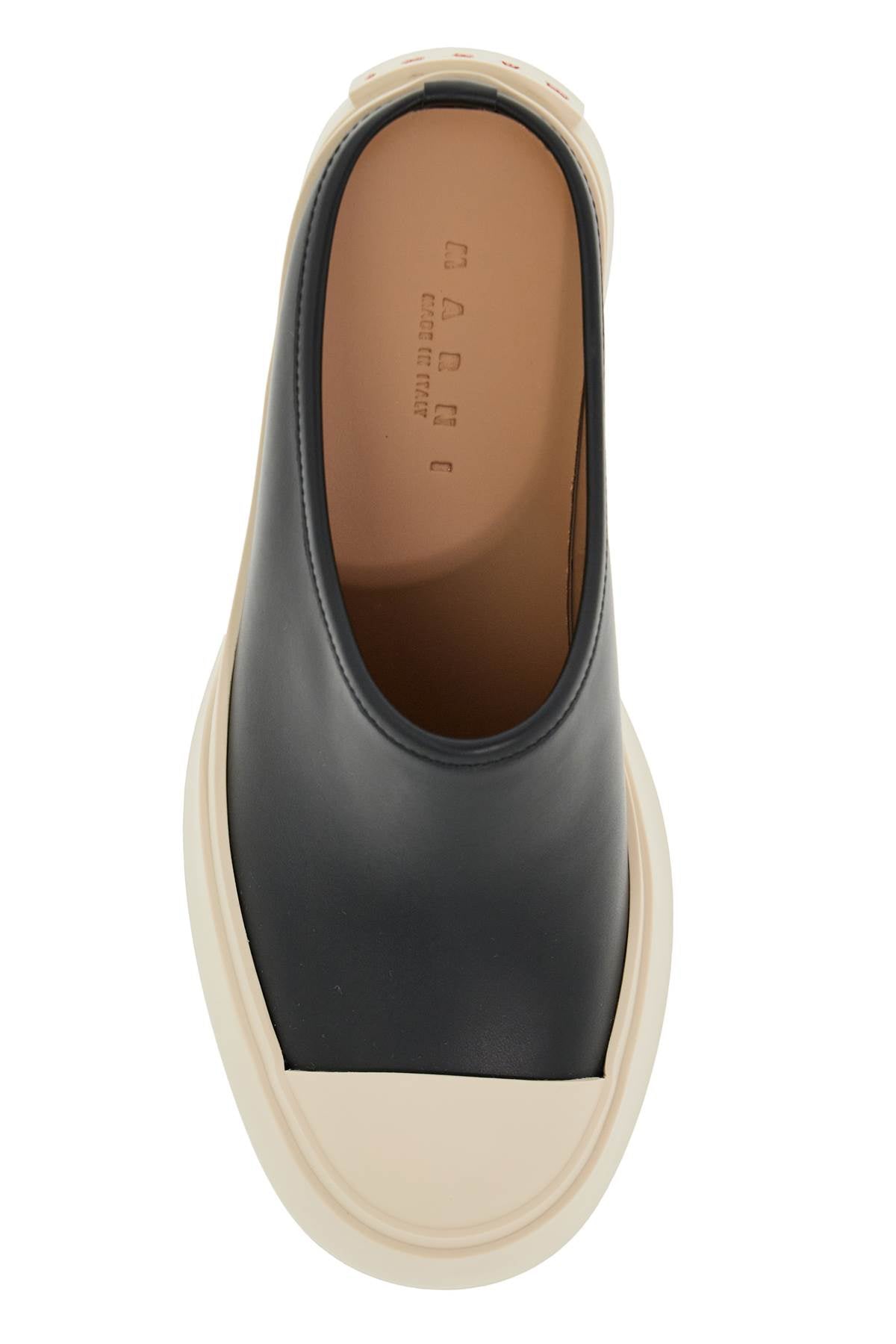 MARNI smooth leather pablo clogs