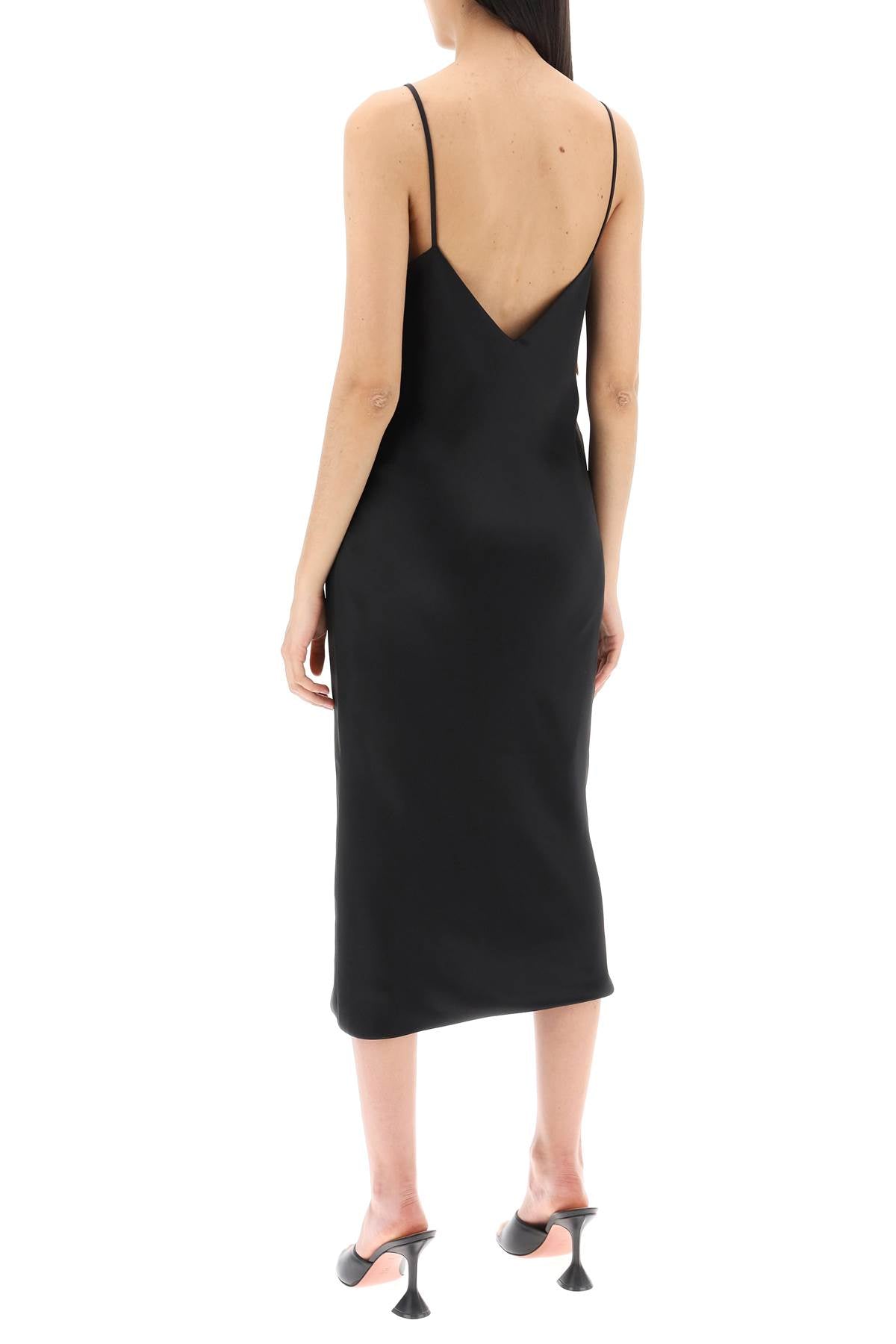 NORMA KAMALI midi crêpe slip dress