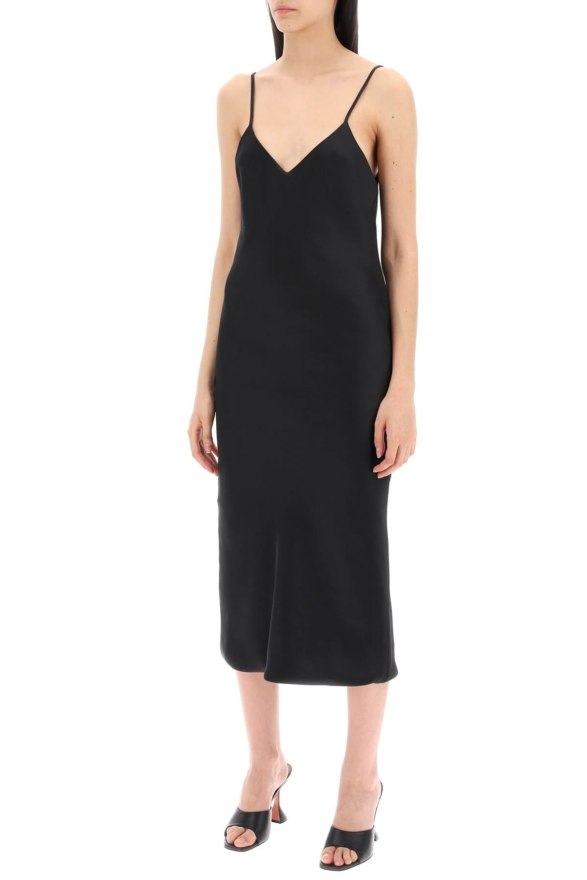 NORMA KAMALI midi crêpe slip dress