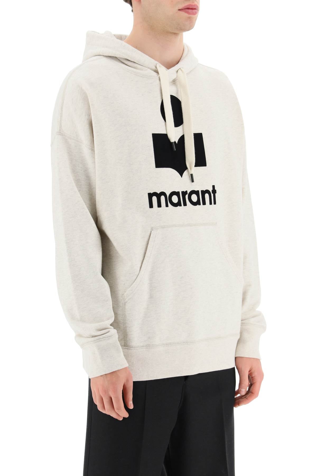 MARANT 'miley' hoodie with flocked logo