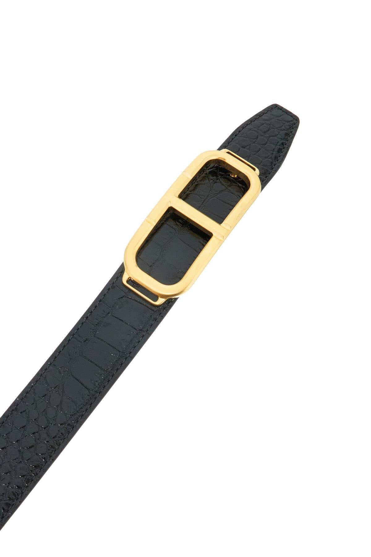 TOM FORD reversible belt with t buckle