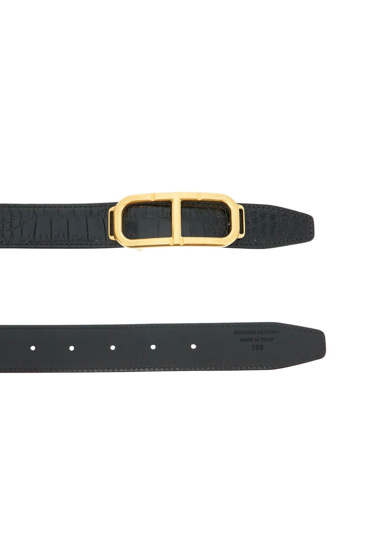 TOM FORD reversible belt with t buckle