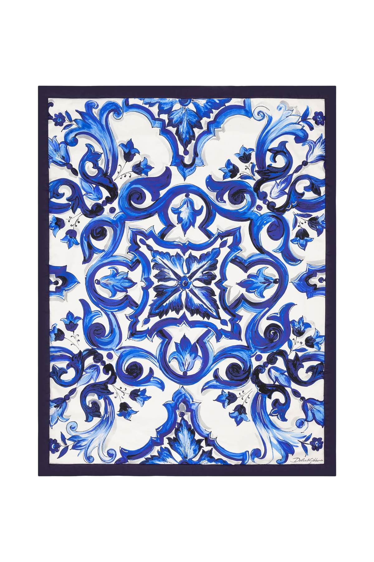 DOLCE & GABBANA printed silk quilted blanket