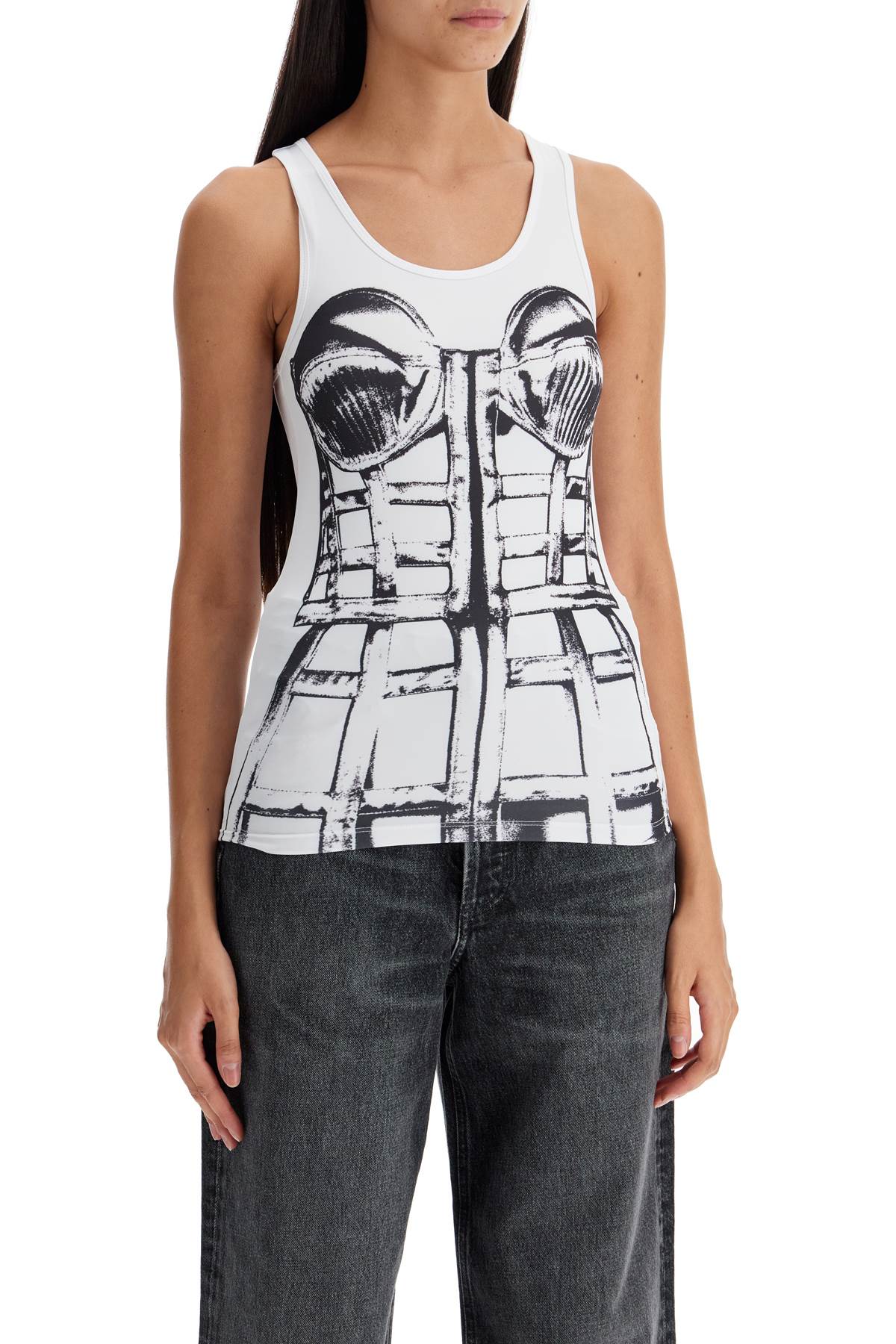 JEAN PAUL GAULTIER 'jersey cage top -