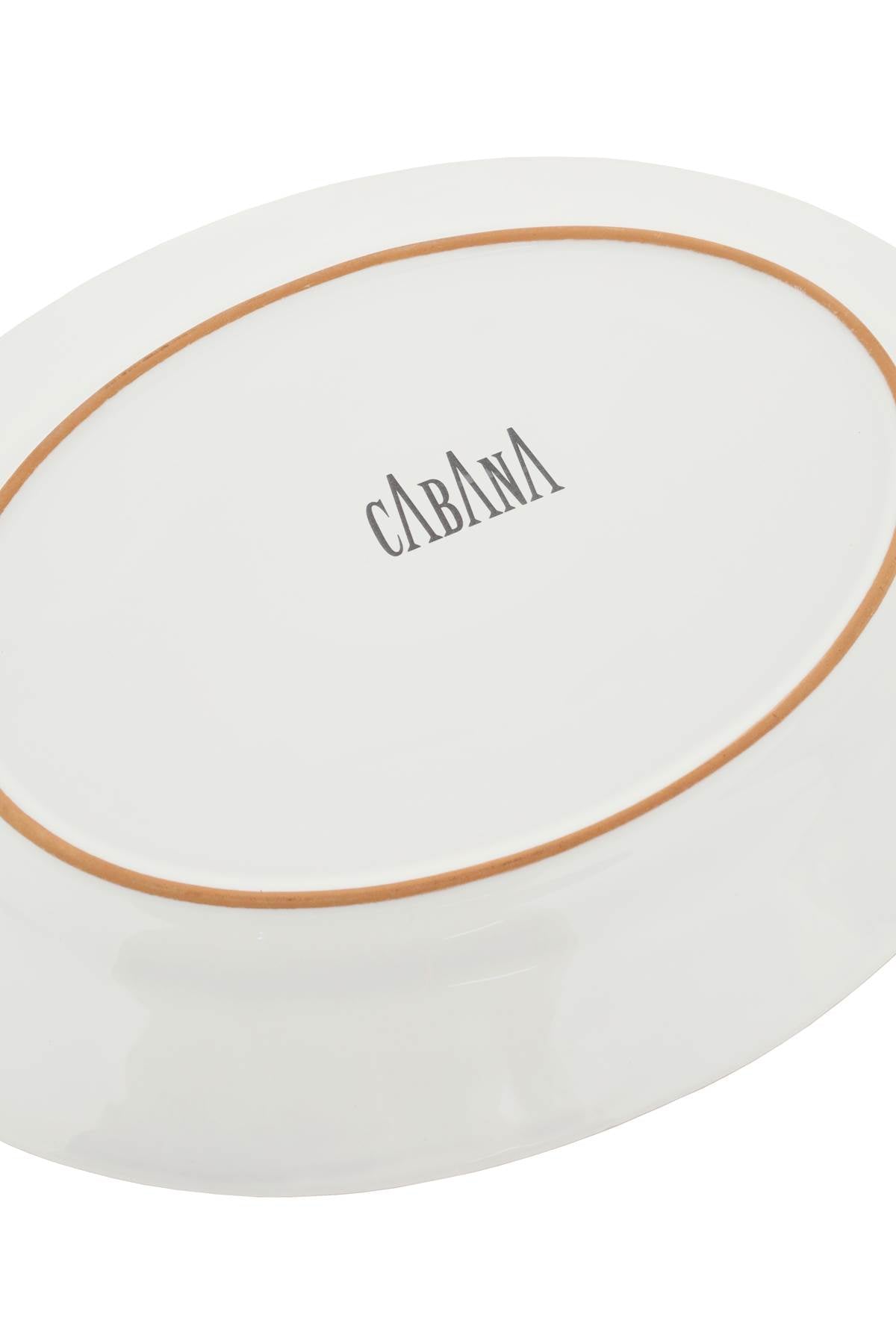 CABANA blossom oval serving plate