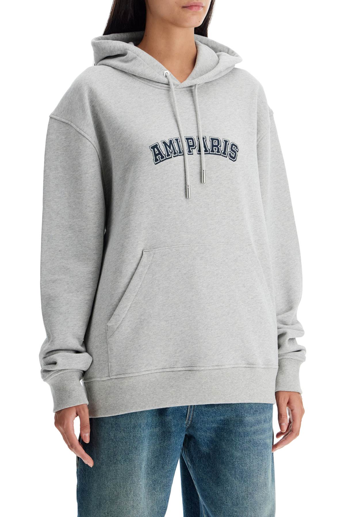 AMI ALEXANDRE MATIUSSI hooded varsity sweat