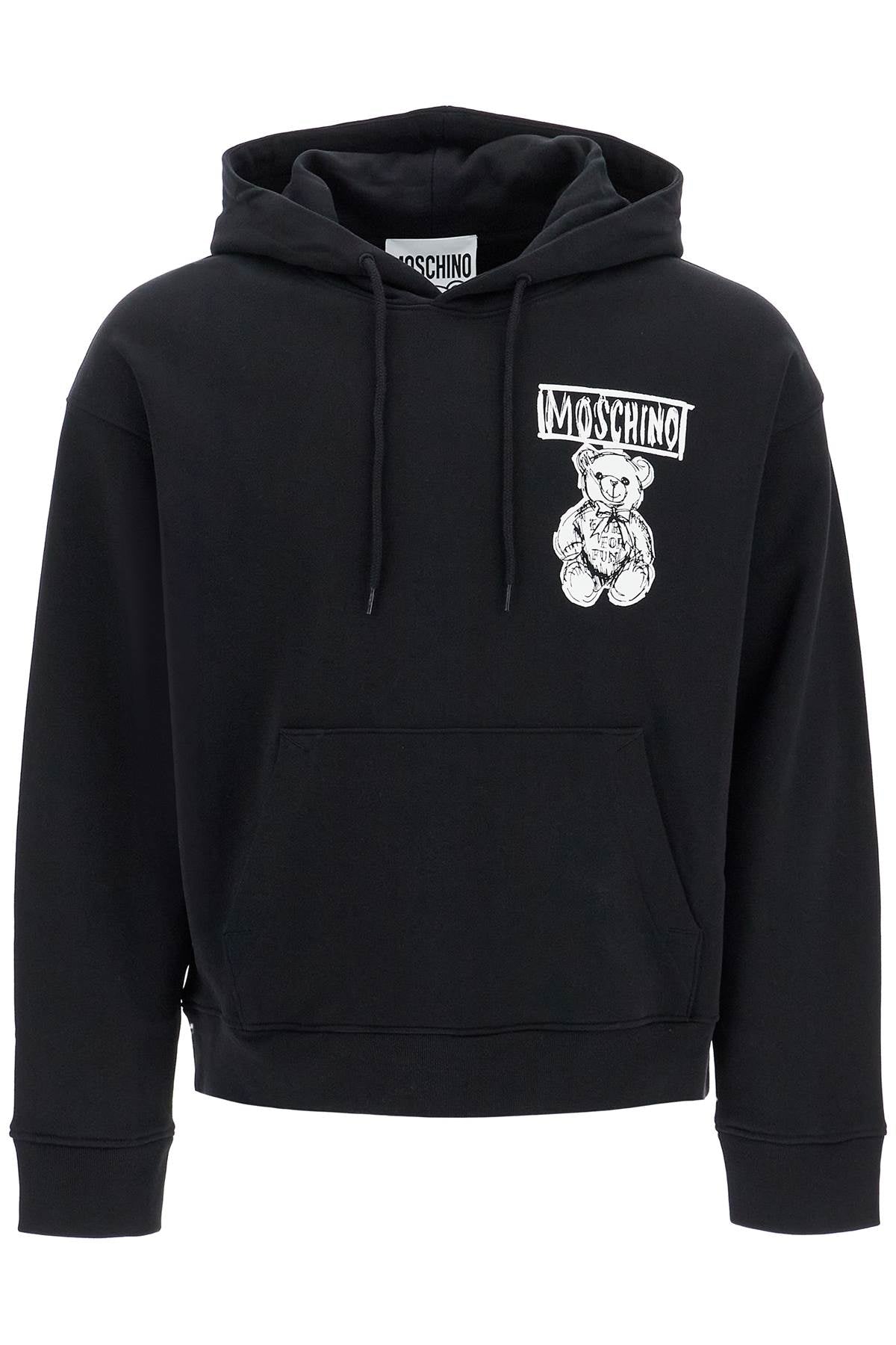 MOSCHINO hooded sweatshirt with drawn