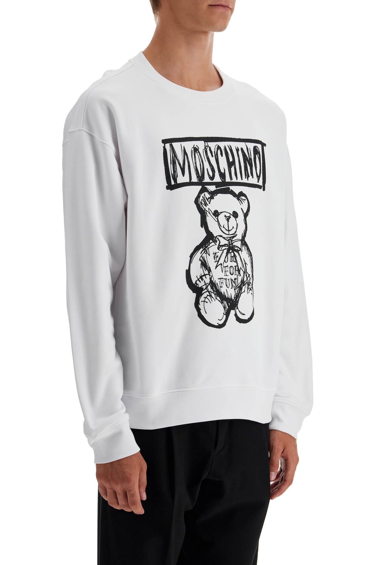 MOSCHINO teddy bear print sweatshirt