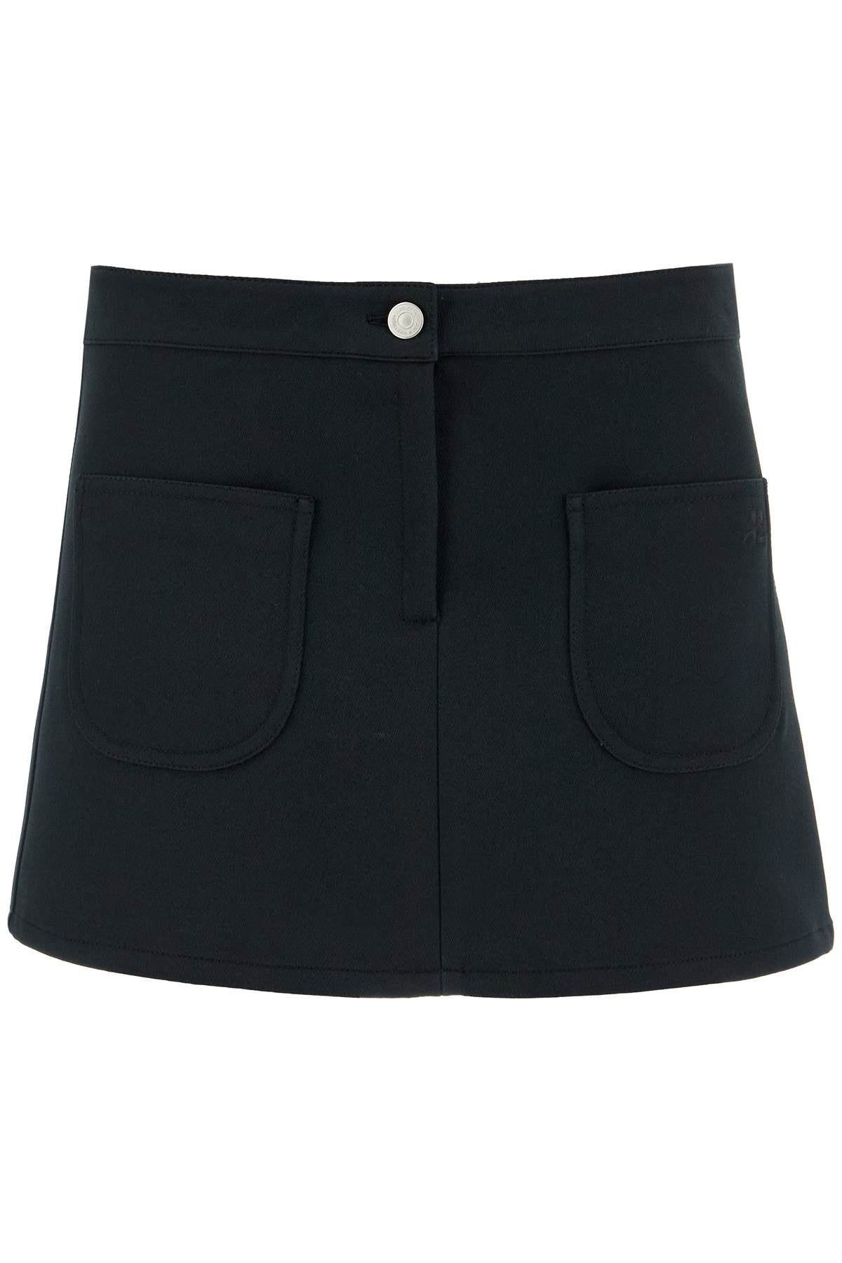 COURREGES '2-pocket twill mini