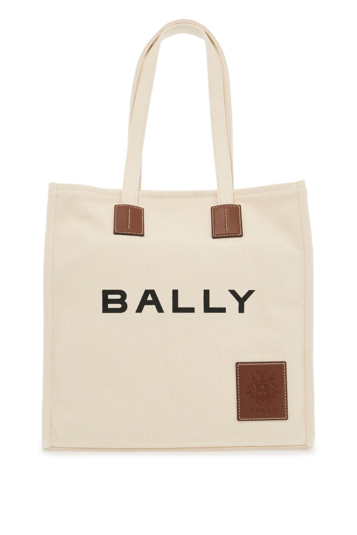 BALLY akelei canvas tote bag with