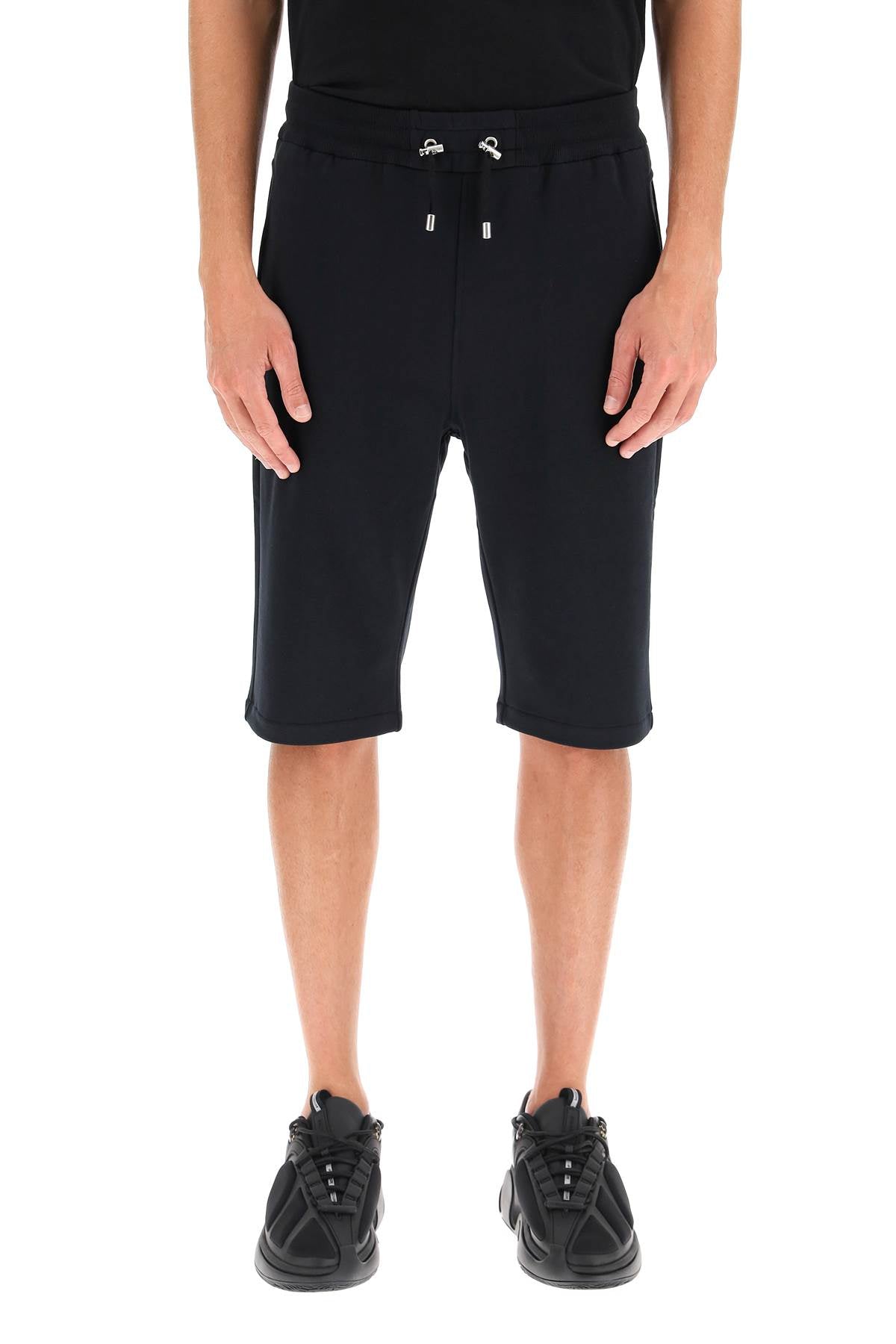 BALMAIN sweatshorts with flocked logo