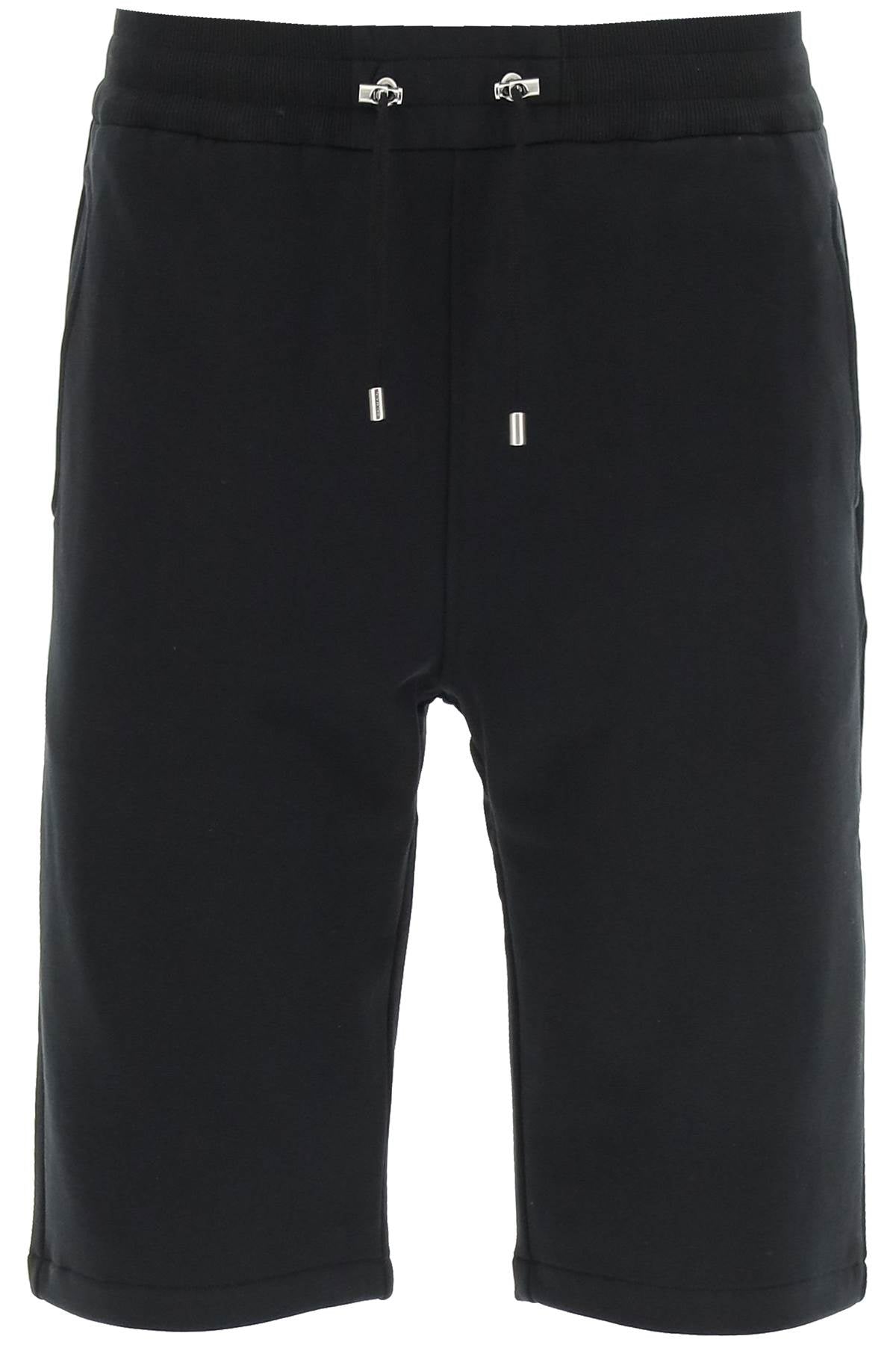 BALMAIN sweatshorts with flocked logo