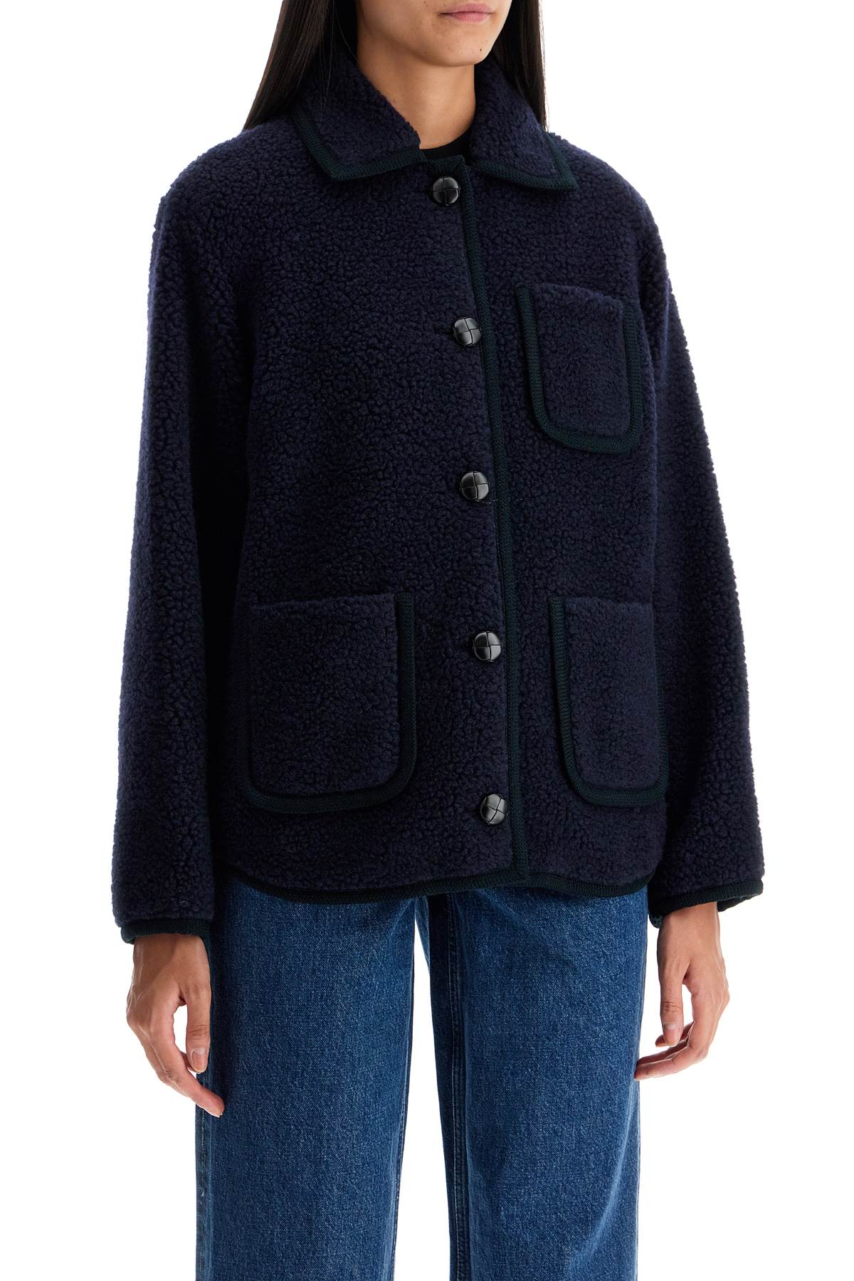 A.P.C. esther bouclé wool bl