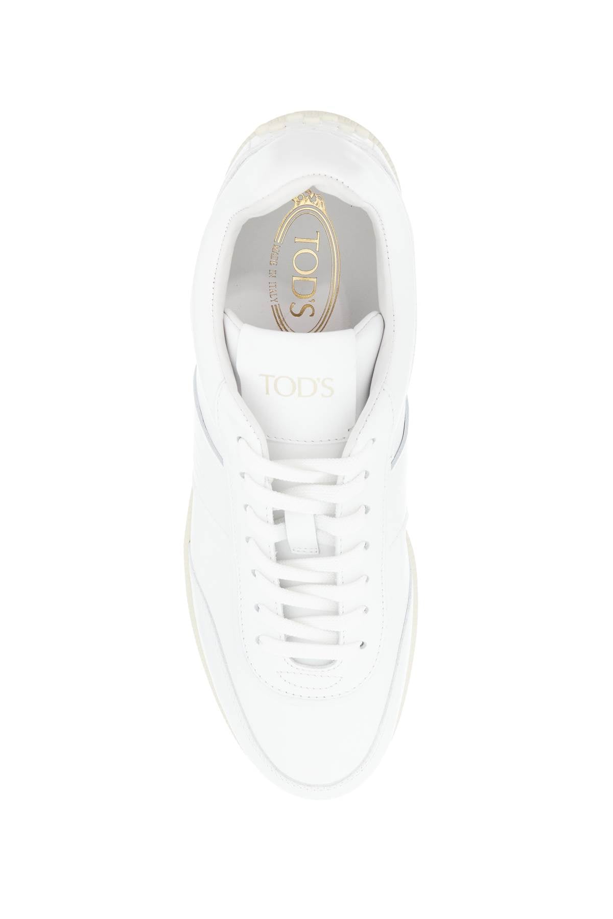 TOD'S leather sneaker tabs with